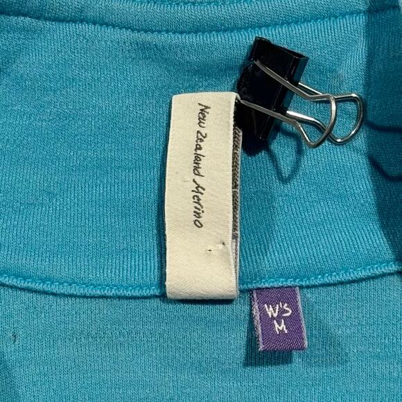 Ibex Top 1/4 Zip Merino Wool Base Layer Athleisure Outdoor Technical Blue Medium - Picture 4 of 7